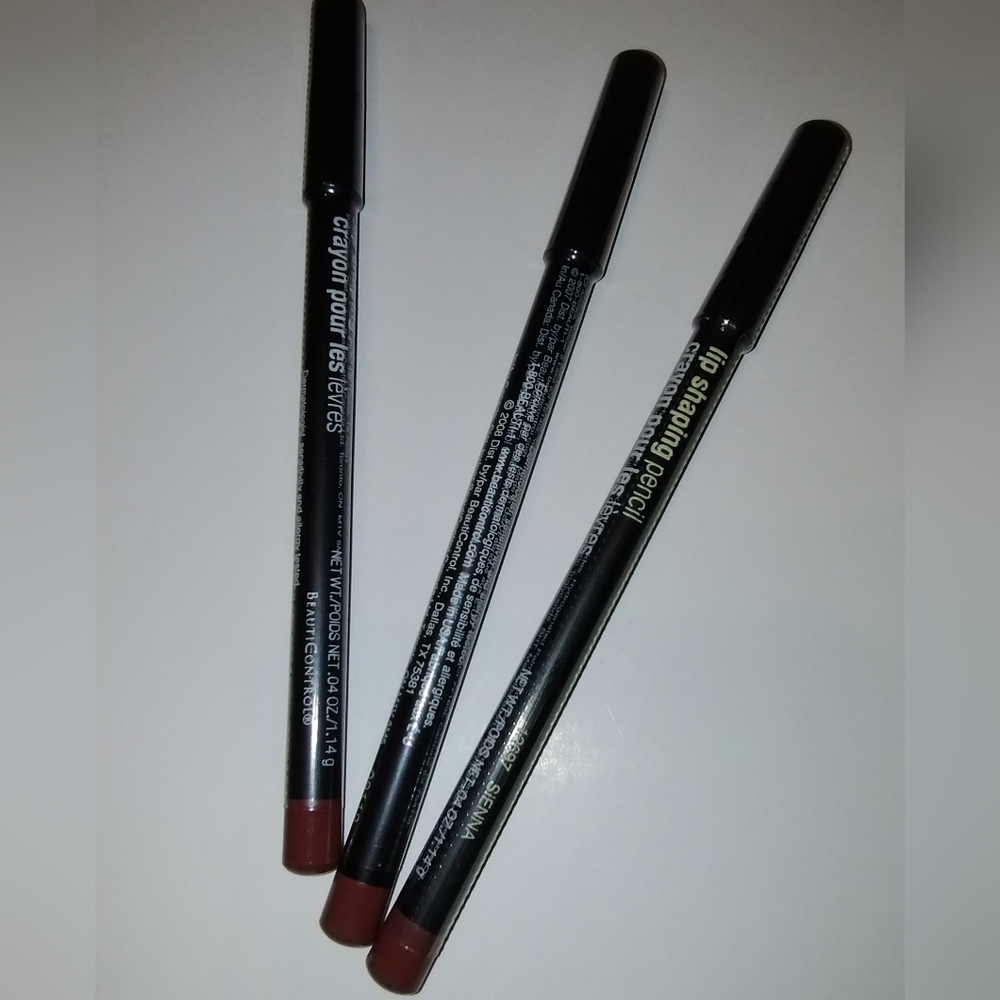 BeautiControl Lip Shaping Pencil Sienna # 12697 New And Sealed Set Of 3